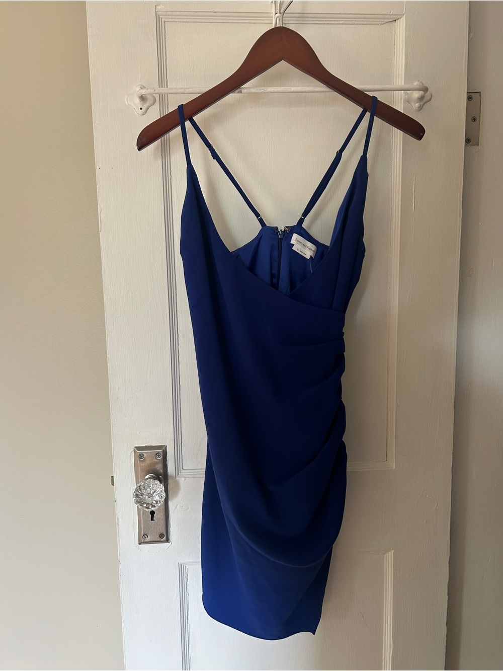 Lovers + Friends Cobalt Blue Spaghetti-Strap Mini Dress